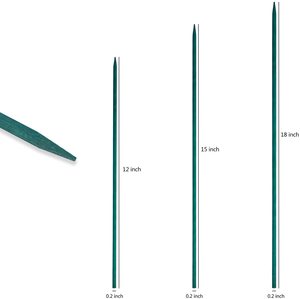 12 Inch/18 Inch Long Dyed Green Color Natural Bamboo Sticks for Gardening <strong>Flower</strong> <strong>Supporting</strong> - Product Image 5