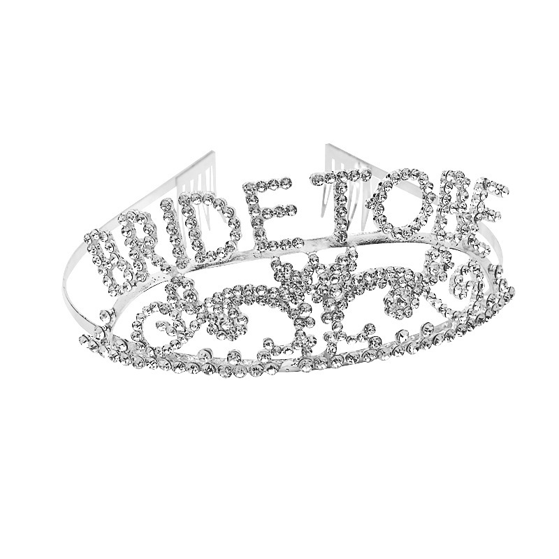 Diamond Bride Tiara Hen Party Decoration Bride To Be Crown Bridal Shower Props