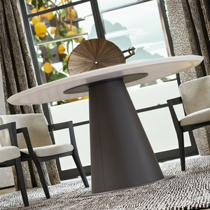 Hiện đại sang trọng vòng bàn ăn thiết lập Kiểu dáng đẹp bằng đá cẩm thạch vật liệu kim loại cho nhà căn hộ biệt thự nhà văn phòng-nhà máy đồ nội thất - Product Image 5