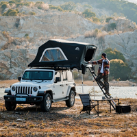 Палатка на крышу автомобиля Wild Land Family, жесткий корпус, на 4 человека, большая, водонепроницаемая, для внедорожников 4x4 и грузовиков, для кемпинга и путешествий