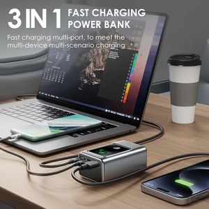 Batería <span class=keywords><strong>Externa</strong></span> Personalizada para Portátil, Baterías Externas Portátiles para Exteriores de 10000 mAh, Alta Potencia, Carga Súper Rápida de 35 W, Pantalla Digital LED, CE - Product Image 2