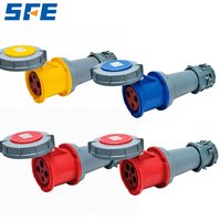 Connecteur d'alimentation industriel étanche SFE IEC60309 IP44 IP67 monophasé triphasé 220-380V 240-415V 3 4 5 pôles