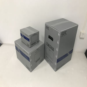 Boîte en plastique pliable robuste, carton, boîtes d'expédition rétro collantes antidérapantes, boîte de déménagement épaisse de 12x9x4 - Product Image 1