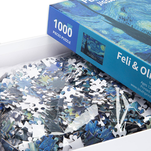 Vrdios — <span class=keywords><strong>puzzle</strong></span> à peinture, la nuit étoilée, <span class=keywords><strong>Van</strong></span> <span class=keywords><strong>Gogh</strong></span>, célèbre, pour adultes, <span class=keywords><strong>1000</strong></span> pièces - Product Image 3