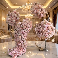 SPR Bridals Bouquet décoration de scène de mariage fleur jardin toile de fond plafond de noël coeur Floral arc chemin de Table fleur