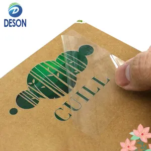 Deson Copper thin self-adhesive label transparent paper gold color label electrical appliances label keyboard logo