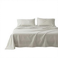 Parure de lit 4 pièces Perfyhome – Tissu microfibre brossée douce, facile d'entretien, en polyester, personnalisable, résistante au rétrécissement et à la décoloration