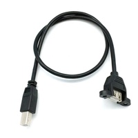 Kabel pemasangan Panel USB tipe B pria ke Tipe A Wanita