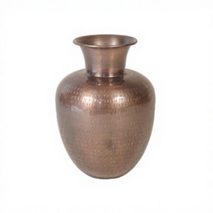 Handmade <b>Copper</b> Tabletop Vase with Flared Rim and Hammered Texture elegant room <b>ornament</b> premium interior product decorative - Product Image 1