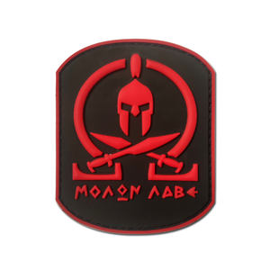 Patch en caoutchouc PVC pour casque Spartan, badge tactique, pour la décoration des vêtements, avec attaches auto-agrippantes - Product Image 6