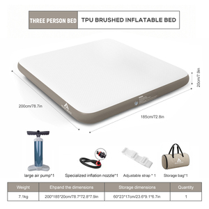 Matelas Gonflable Pliable 3 Places avec Pompe pour Adultes – Idéal pour le Camping - Product Image 6