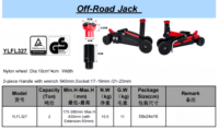Kits de cric hydraulique pour véhicules tout-terrain à grandes roues de 2 tonnes