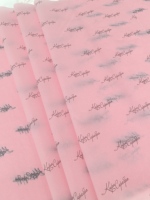 Papel de Seda Transparente Delgado de 17 g/m², 20x28 Pulgadas, Color Rosa, Diseño Lodo, Marca Personalizada, para Envolver Ropa y Calcetines