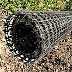 Sợi thủy tinh <span class=keywords><strong>geogrid</strong></span> cho giữ chân tường đường xây dựng đường lái xe vỉa hè gia cố độ bền kéo cao 5 năm bảo hành - Product Image 3
