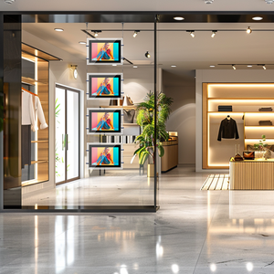 Bất động sản cửa sổ hiển thị A1 A2 A3 A4 treo pha lê Acrylic <span class=keywords><strong>LED</strong></span> treo hộp Đèn - Product Image 4