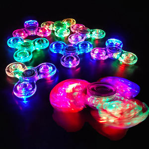 Wholesale New Style Led <strong>Fidget</strong> <strong>Spinner</strong> Product LED Luminous Transparent Flash Decompression <strong>Fidget</strong> <strong>Spinner</strong> Toy - Product Image 6