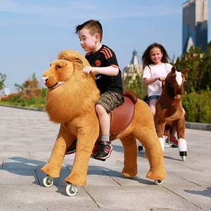 Mainan Berkuda Dewasa Kualitas Tinggi, Pedal Kuda Mekanik Berkendara untuk Mainan Hewan Berjalan - Product Image 1