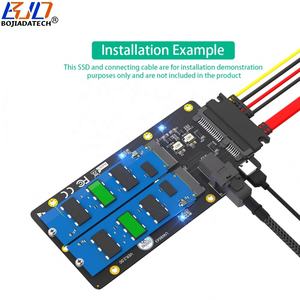 بطاقة تحويل SAS Mini + SATA بقدرة 15PIN إلى <span class=keywords><strong>M</strong></span>.2 NGFF مفتاح <span class=keywords><strong>M</strong></span> B-Key - Product Image 5