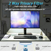Filtre de confidentialité double face mat et brillant pour moniteur de bureau 24 pouces 16:10, anti-espionnage, anti-reflets, anti-rayures, film bloquant la lumière bleue