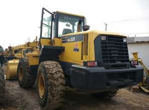 Pala cargadora de ruedas Komatsu usada en buen estado, venta original de segunda mano, cargador frontal de tractor, motor de motor, núcleo de bomba - Product Image 4