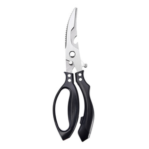 <b>Kitchen</b> <b>Shears</b> Stainless Steel Heavy Duty Multi Functional For Home Use Black Handle Straight Head JG 1 - Product Image 1
