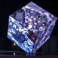 360 di personalizzazione ad angolo visivo cubo Display schermo a LED impermeabile P3.91 schermo a cubo
