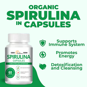 Emballage personnalisé Capsules de <span class=keywords><strong>spiruline</strong></span> pure naturelle Superaliment pour le soutien de la digestion et le renforcement immunitaire - Product Image 6