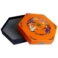 Emballage en papier de boîte-cadeau polygonale personnalisable haut de gamme pour la couverture du ciel et de la terre des aliments avec une conception d'impression unique