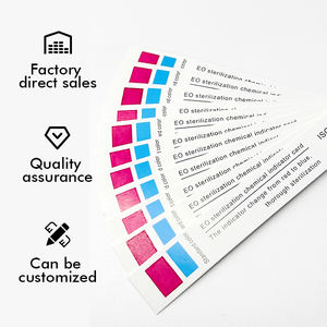 Penjualan langsung pabrik dari strip indikator kimia <span class=keywords><strong>EO</strong></span> medis sekali pakai steril 15x100mm perubahan warna merah biru 3 tahun umur simpan - Product Image 2