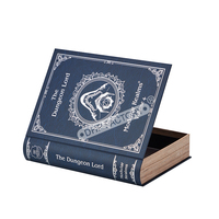 Kotak kemasan bentuk buku kardus kertas seni kustom grosir kotak buku dekoratif kelas atas keren dengan penutup magnetik