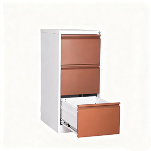 Armoire de bureau simple en métal, armoire à dossiers, unité de rangement de type <span class=keywords><strong>tiroir</strong></span>, armoire de rangement de format A4 avec serrure pour un rangement compact - Product Image 2