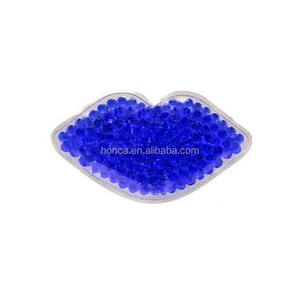 Hot Selling Custom Lip Shape Ice Pack And Logo Beauty Gel PVC Hot Cold Pack Lip Cooling Gel Beads Packs Large Size