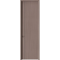 Porte intérieure de chambre à coucher moderne minimaliste à ouverture coulissante, insonorisée, résistante à l'humidité, en bois CPL, pour projet hôtelier