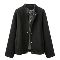 Manteau en laine double face à coupe ample pour homme