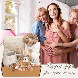 Panier-cadeau pour nouvelle maman et bébé, panier-cadeau unique pour nouvelle maman après l'accouchement, cadeaux parfaits pour la grossesse pour les femmes - Product Image 6