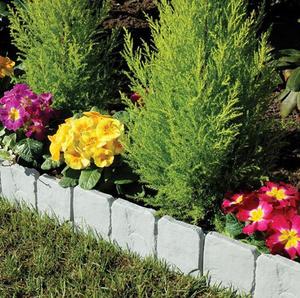 <span class=keywords><strong>Bordure</strong></span> de <span class=keywords><strong>jardin</strong></span>, clôture de palissade en plastique à <span class=keywords><strong>effet</strong></span> de <span class=keywords><strong>pierre</strong></span> à faire soi-même, parterre de fleurs décoratif gris imbriquée, pelouse extérieure - Product Image 4