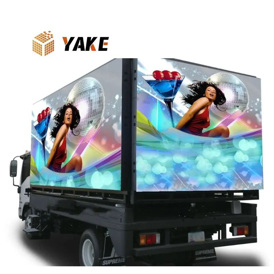 Mobile Advertising Box Truck Led Screens Media Outdoor P4 Digital Roadshow Billboards Signage