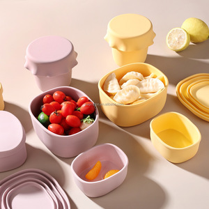 Contenitore per Alimenti in Silicone di Grado Alimentare con Coperchio Sigillato 600ML, Portatile per <span class=keywords><strong>Casalinghe</strong></span>, Campeggiatori, Viaggiatori, Utenti di Palestra - Product Image 3