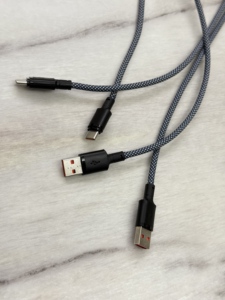 Cavo Intrecciato USB-A a Tipo C per Ricarica Rapida 27W, Cavo Caricatore Resistente in Nylon Intrecciato - Product Image 4