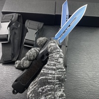 Couteau de chasse personnalisable en acier 8cr3mov avec micro-technologie, manche en alliage de zinc, couteau de poche pliable pour la chasse en plein air, idéal pour les cadeaux