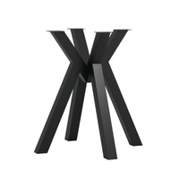 Base de table en acier métallique robuste pour meubles de maison, design araignée moderne pour tables de salon et de restaurant