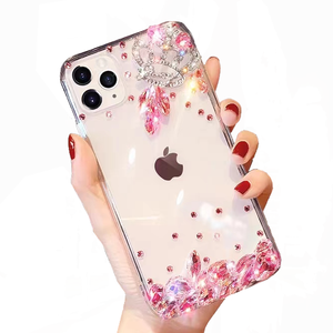 Thời trang sang trọng Kim Cương Trường hợp điện thoại cho <span class=keywords><strong>OPPO</strong></span> F11 F17 F19 <span class=keywords><strong>R9</strong></span> R9s R11 r11s R15 R17 K1 K3 K5 k7x Pro cộng với realme 2 Pro U1 trường hợp - Product Image 1