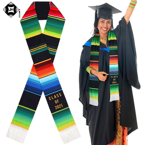 Estola de Graduación en Blanco al por Mayor de Fábrica, Estola de Satén Tejida Unisex para Sublimación con Logotipo Bordado - Product Image 1