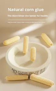 Cama para Gato Branca e Amarela, Arranhador de Papelão Ondulado de Grande Diâmetro, Resistente ao Desgaste e que Não Danifica as Garras - Product Image 2