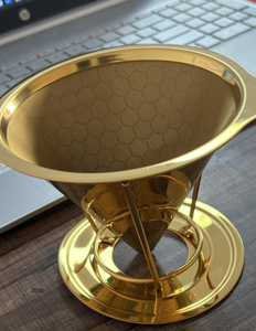 Vàng 304 thép không gỉ đổ trên cà phê nhỏ giọt 600 lưới chậm nhỏ giọt không cần giấy tờ lọc cà phê & Trà phụ kiện - Product Image 2