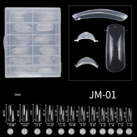 Bellinails Nail Beauty Offre XL Cercueil Français Moule Construction Double Forme Nail Tips Pour Poly Gel Dur Gel Extension