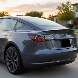 Alerón Trasero de Fibra de Carbono Real para Tesla Model 3 2017-2023 Base Sedan, Estilo Performance - Product Image 2