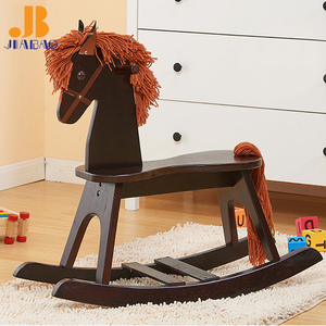 Jiabao troyano madera maciza hobbyhorse caballo mecedora para niños mano pulido muebles - Product Image 6