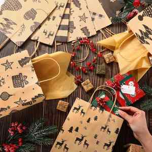 Sacs à emporter en papier kraft de luxe écologiques, durables et recyclables pour la promotion et l'emballage de cadeaux - Product Image 2