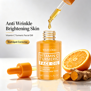 Suero Facial de Cúrcuma y Vitamina C de Marca Privada, <span class=keywords><strong>Corrector</strong></span> de Manchas Oscuras, Iluminador, Antienvejecimiento, Blanqueador, Aceite Facial para el Cuidado de la Piel - Product Image 1